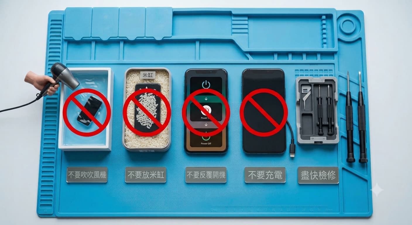 iPhone泡水後不要做這些動作