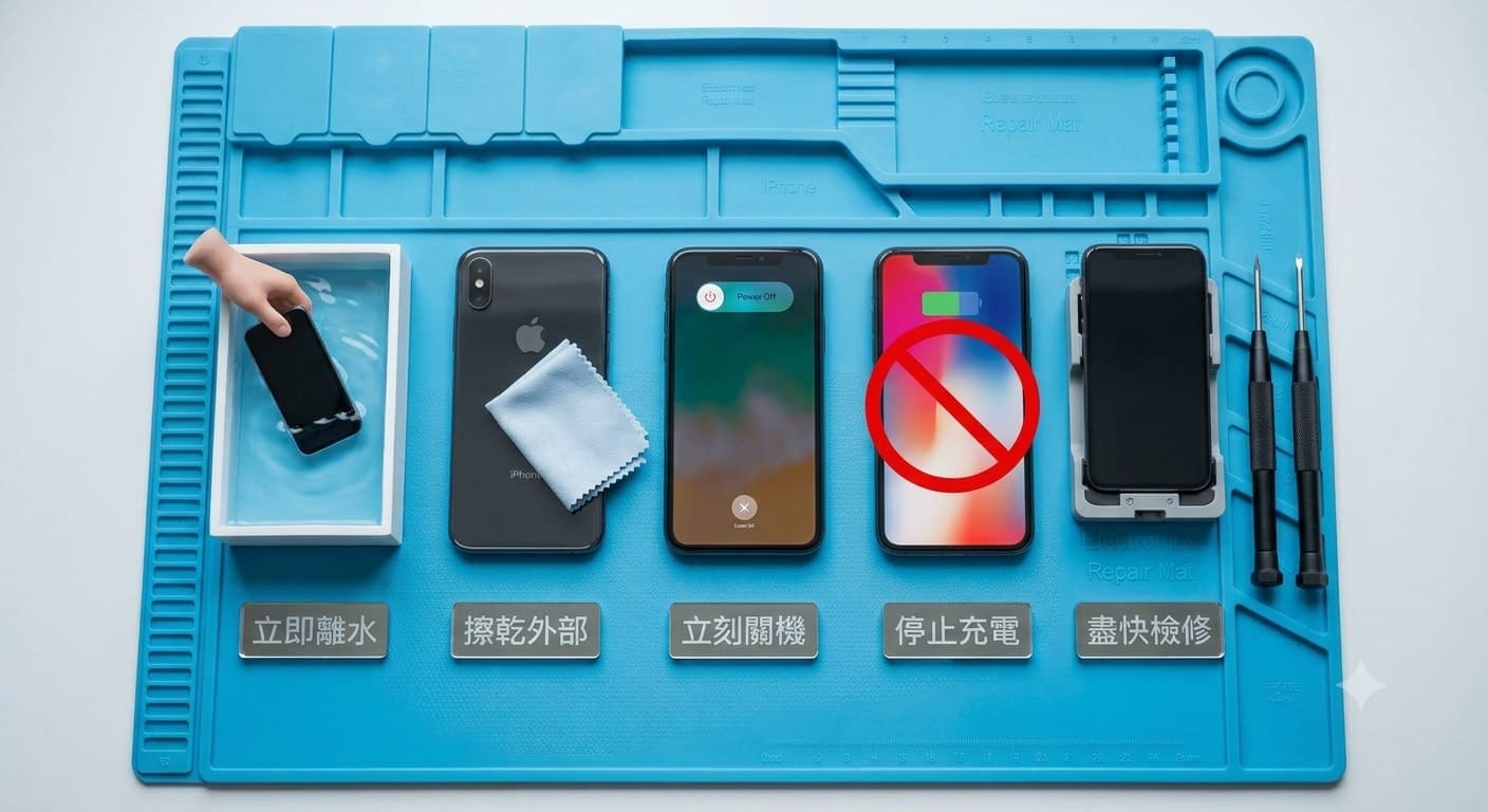 iPhone泡水後5步驟急救流程