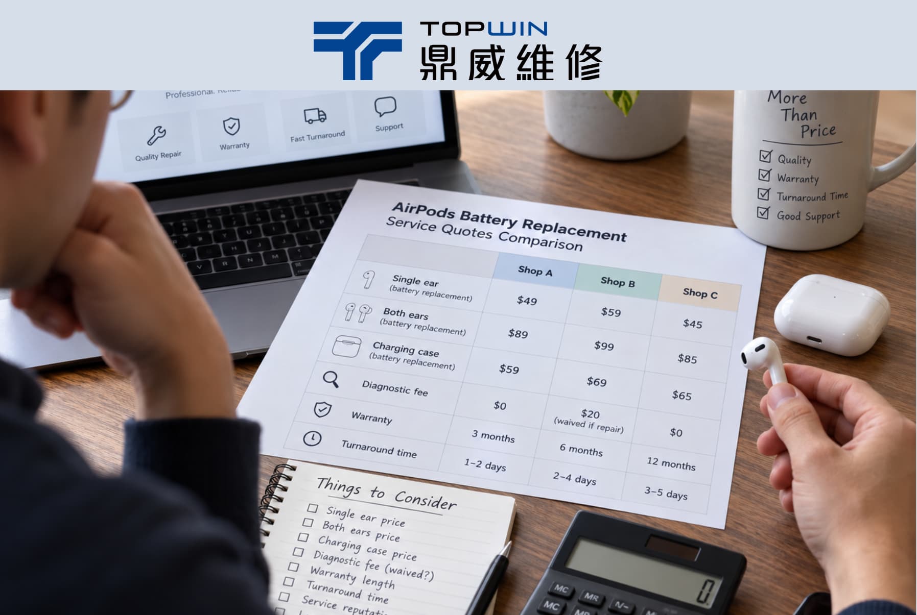 AirPods換電池可以找哪些店家?