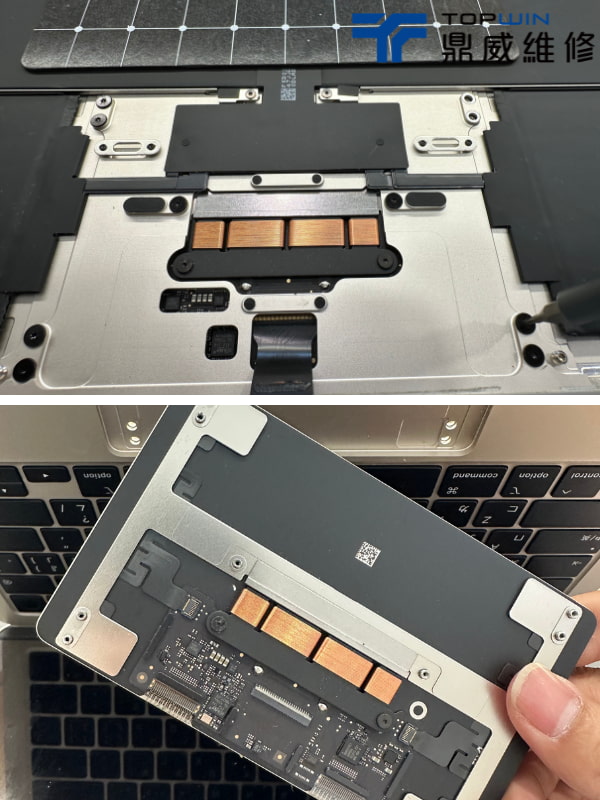 MacBook Air M2 A2681 觸控板更換完成測試 4