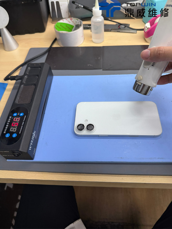 iPhone16Plus換單背蓋案例分享-SOP拆卸加熱