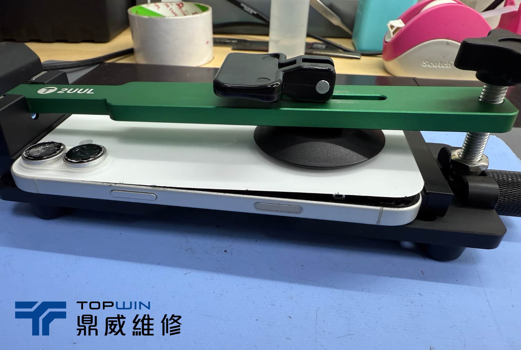iPhone16Plus換單背蓋案例分享-SOP拆卸使用專業分離機器