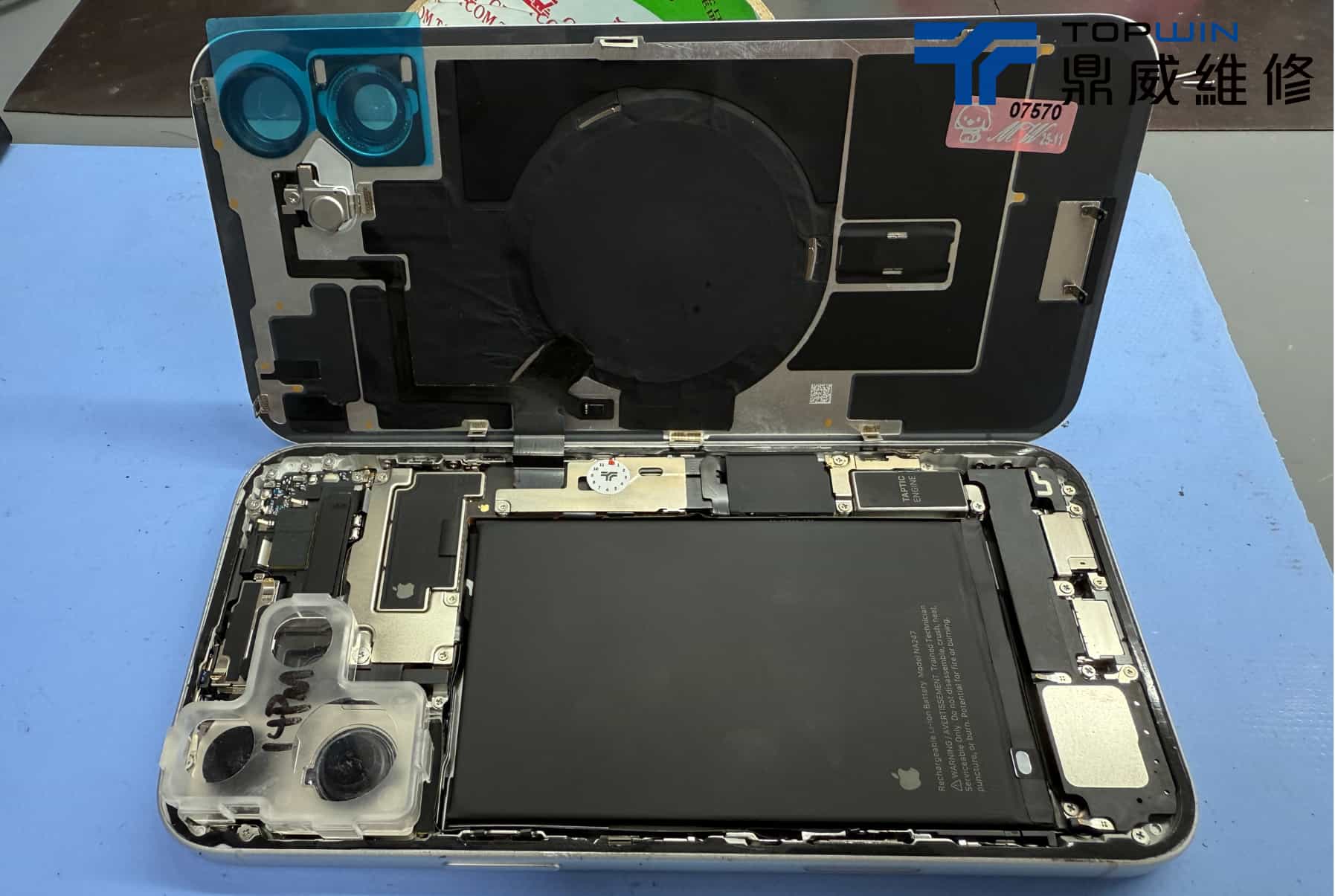 iPhone16Plus換單背蓋案例分享-完成圖與保固貼紙