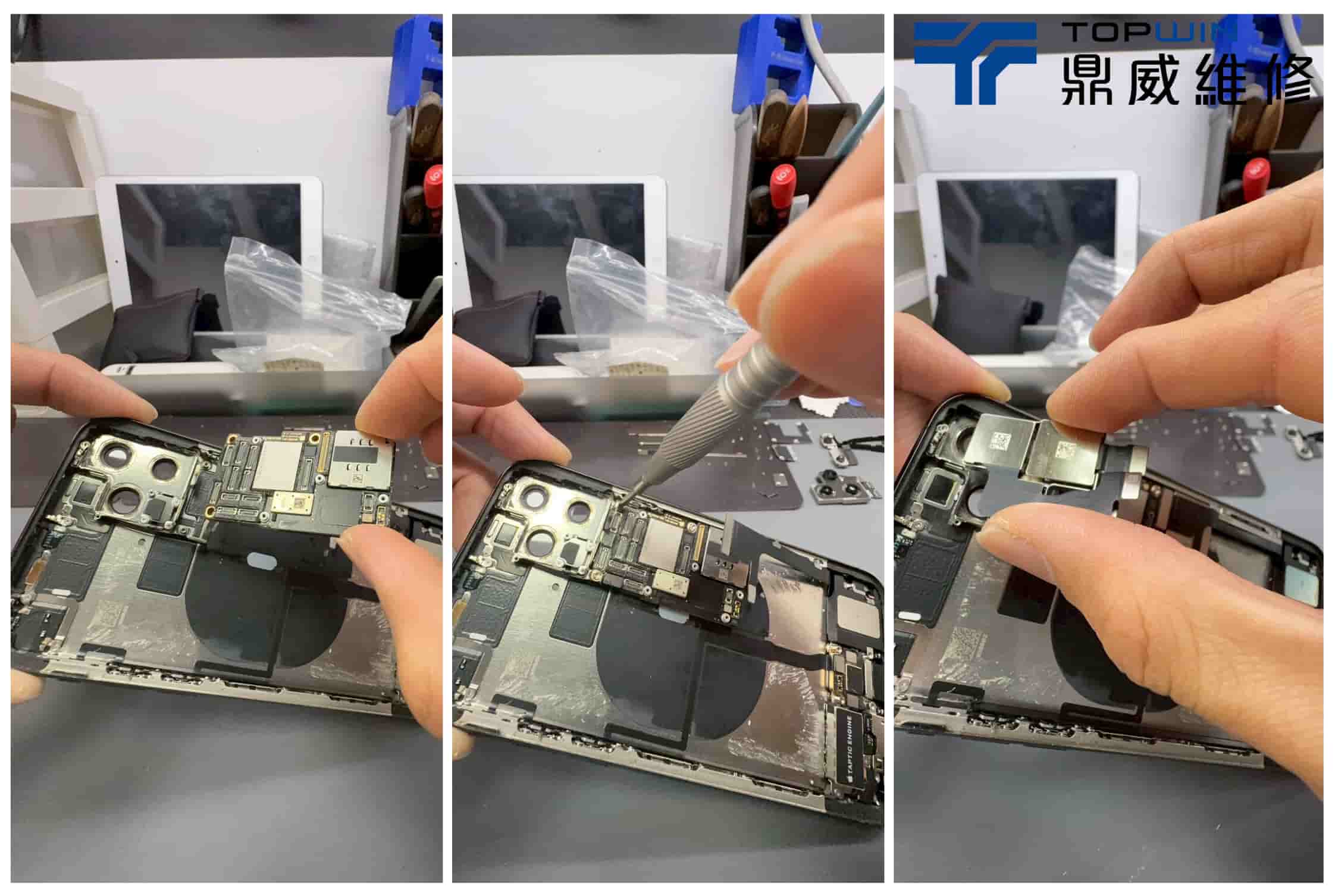 iPhone維修案例-依序將各個零件裝回1