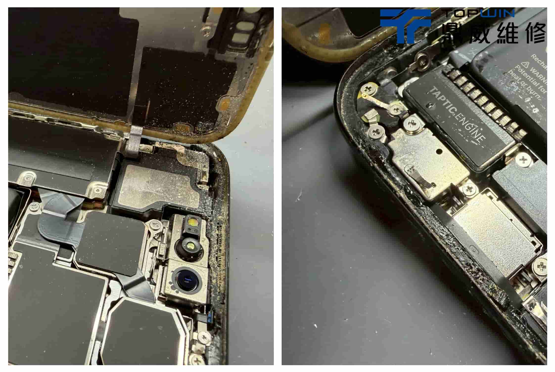 iPhone 15 Pro充電孔粉塵清潔與尾插維修案例圖2