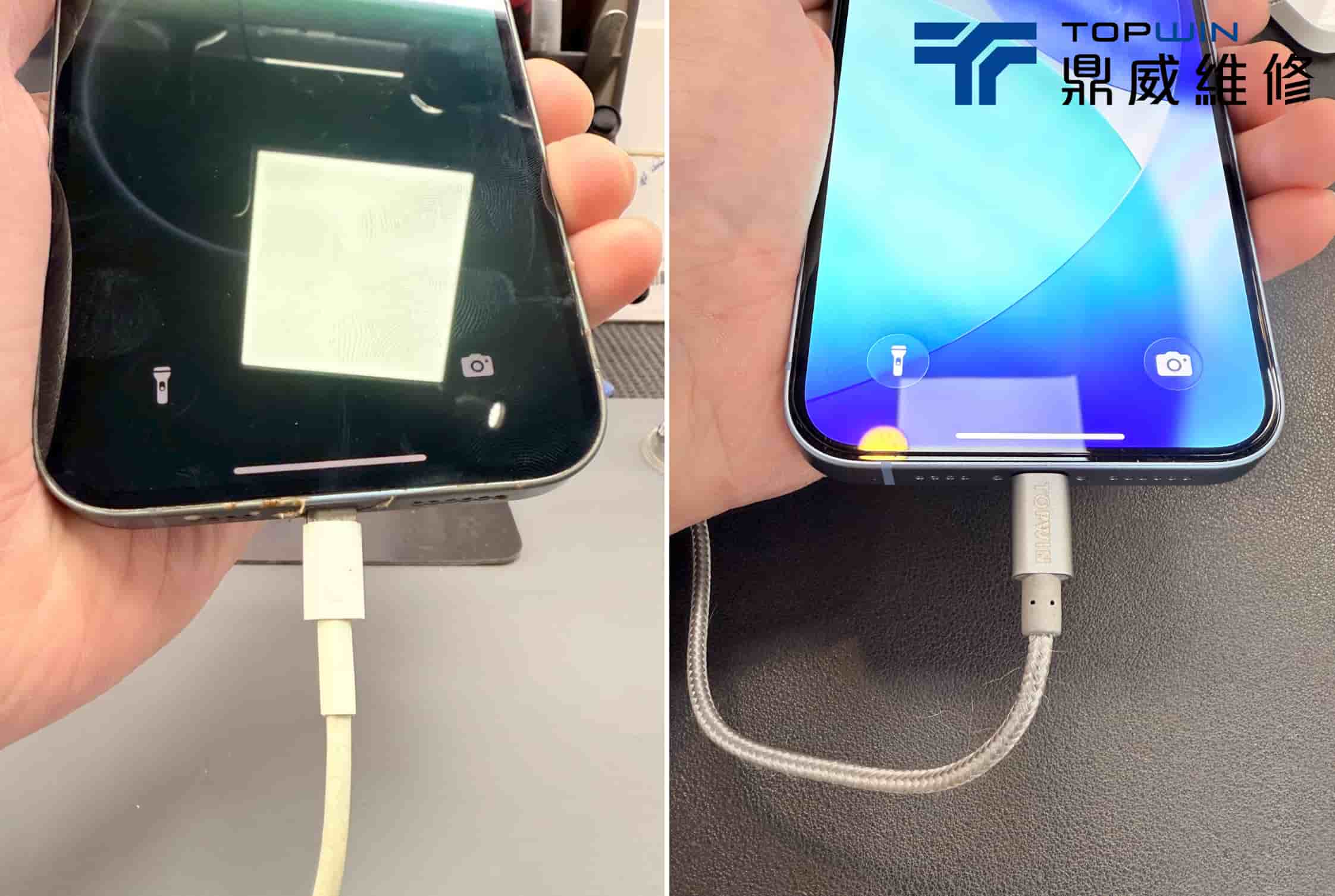 iPhone充電孔鬆動與無法充電維修案例圖5