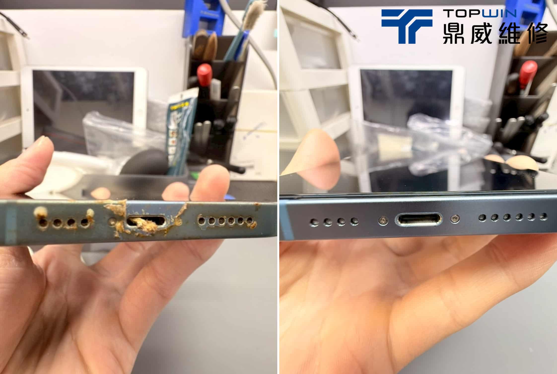 iPhone充電孔鬆動與無法充電維修案例圖6