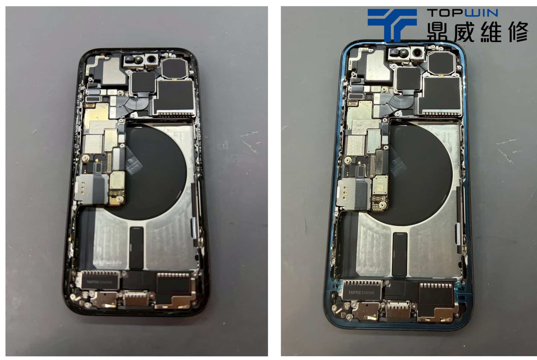 iPhone換電池案例-清潔及更換全新防水膠