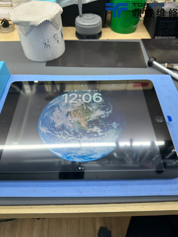 iPad維修案例-測試新觸控玻璃是否正常