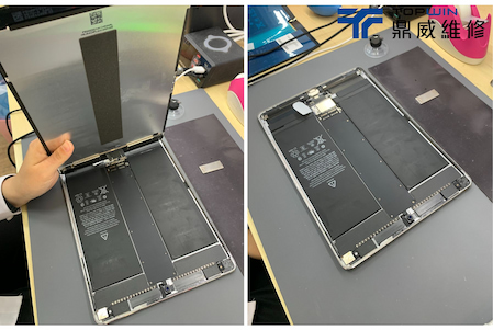 用拆機片將面板排線挑起