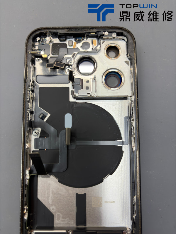 iPhone14PM換後殼案例分享-後殼零件分解圖