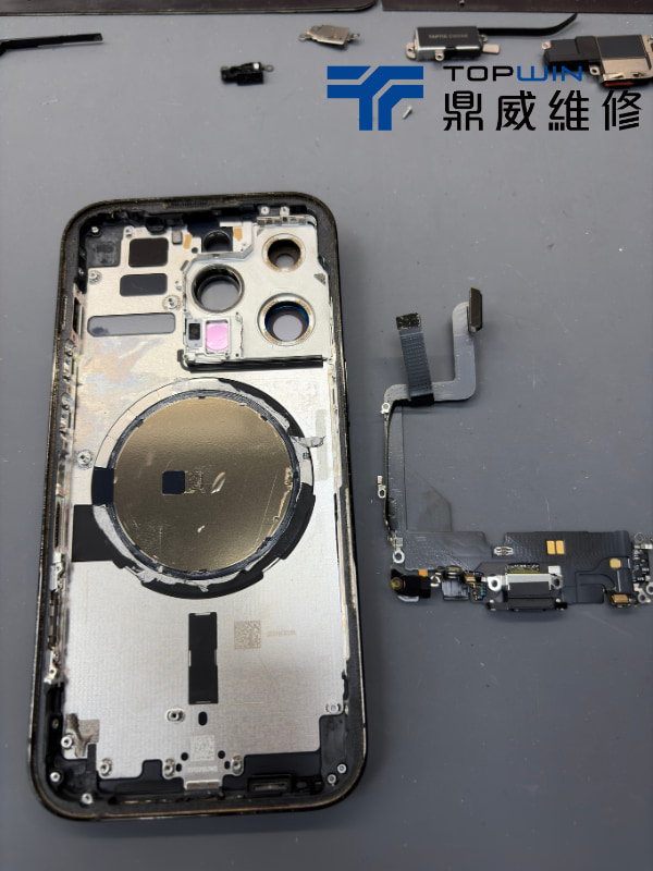 iPhone14PM換後殼案例分享-後殼零件分解圖