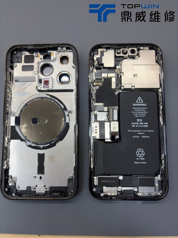 iPhone14PM換後殼案例分享-後殼零件分解圖