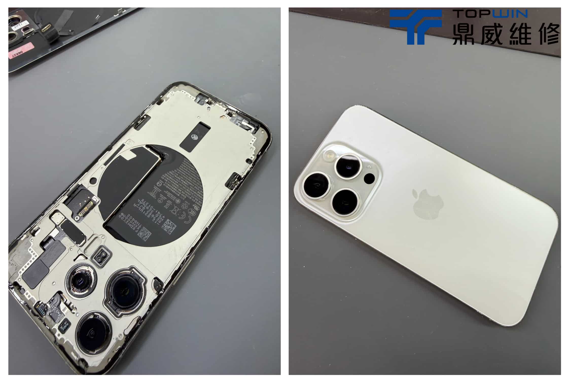 iPhone 15 Pro移植無線充電片至新背板