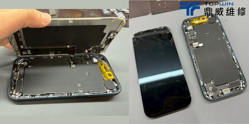 iPhone 17 Pro 螢幕更換案例-拆開螢幕