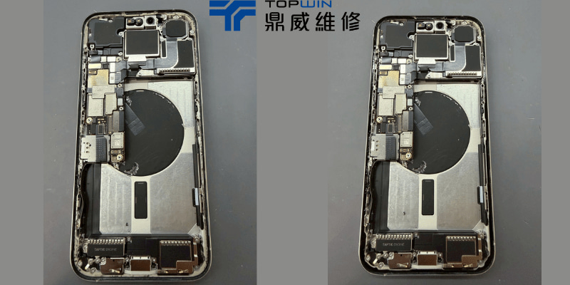 iPhone-清潔乾淨後將新的防水膠裝上去