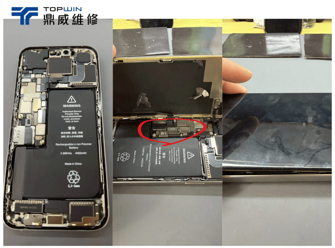 iPhone-安裝電池上去並安裝回去