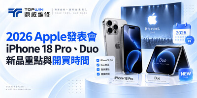 2026 Apple發表會：iPhone 18 Pro、Duo新品重點與開買時間